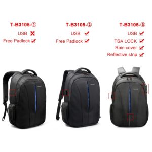 Rucksack (wasserdicht) mit TSA Verschloss und USB Port (15,6 zoll Laptop)