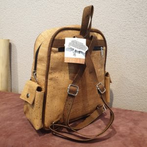 Rucksack aus portugiesischem Kork (Einzelstuck – kein Umtausch) – camel